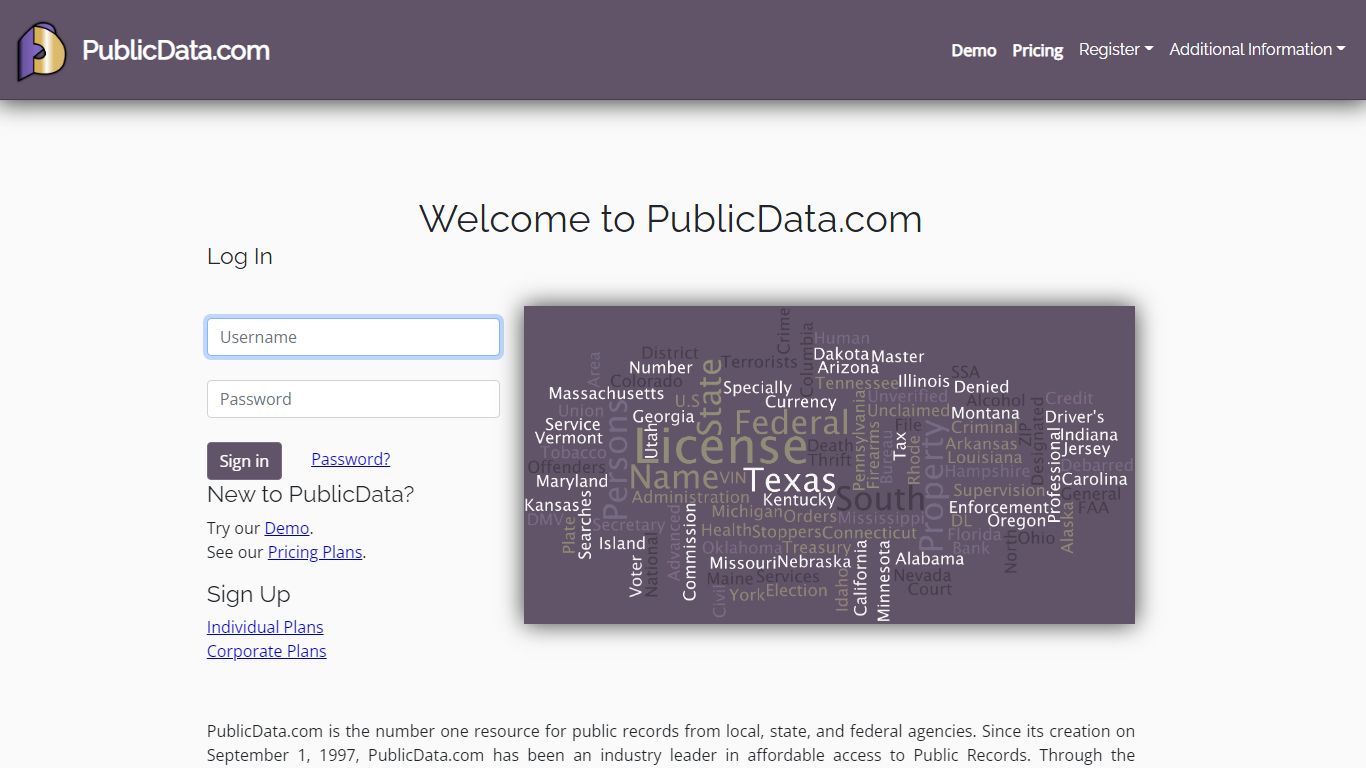 PublicData.com | Home